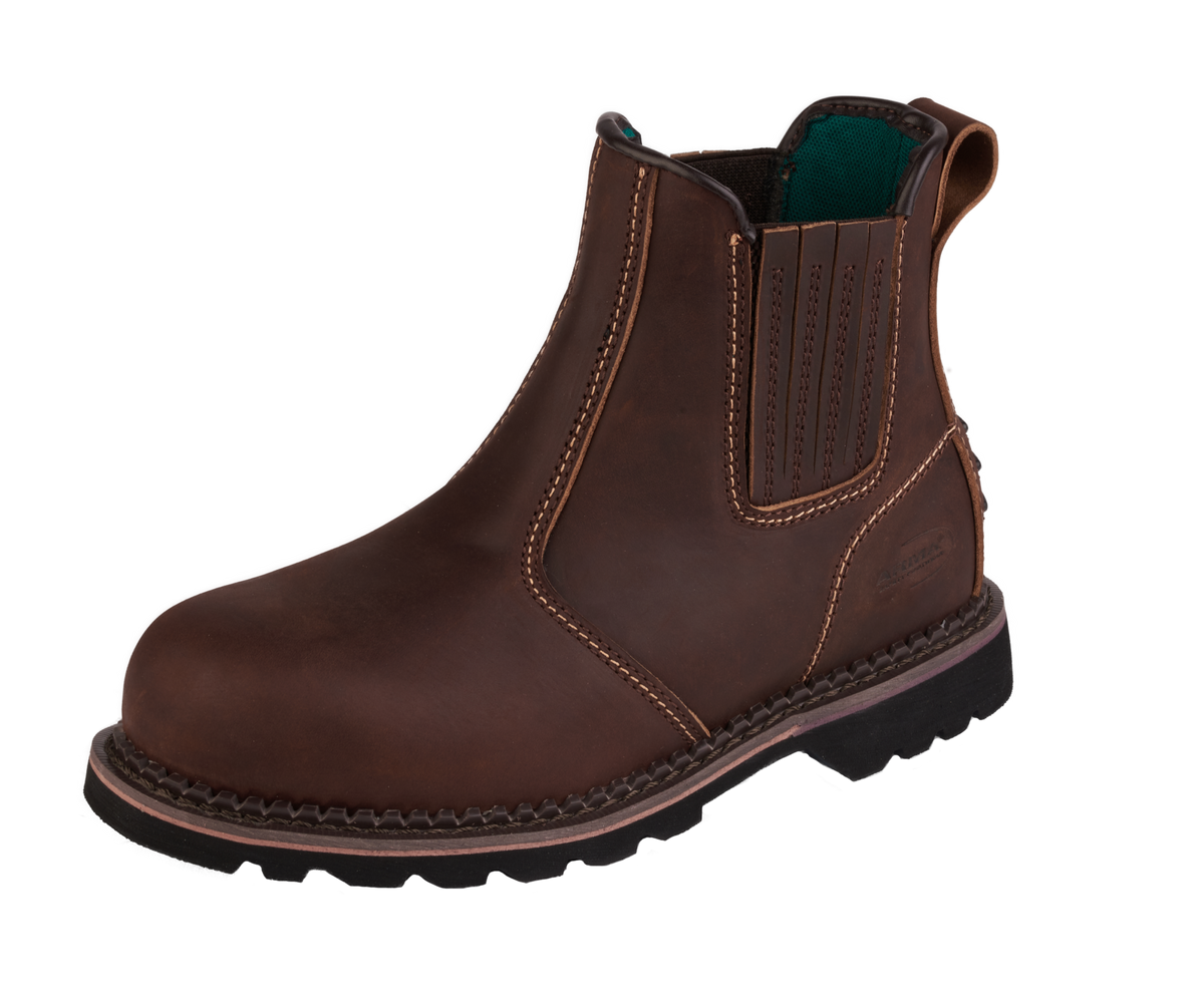 A22-RANGER S3 Chelsea Safety Boots – Brown Work Footwear