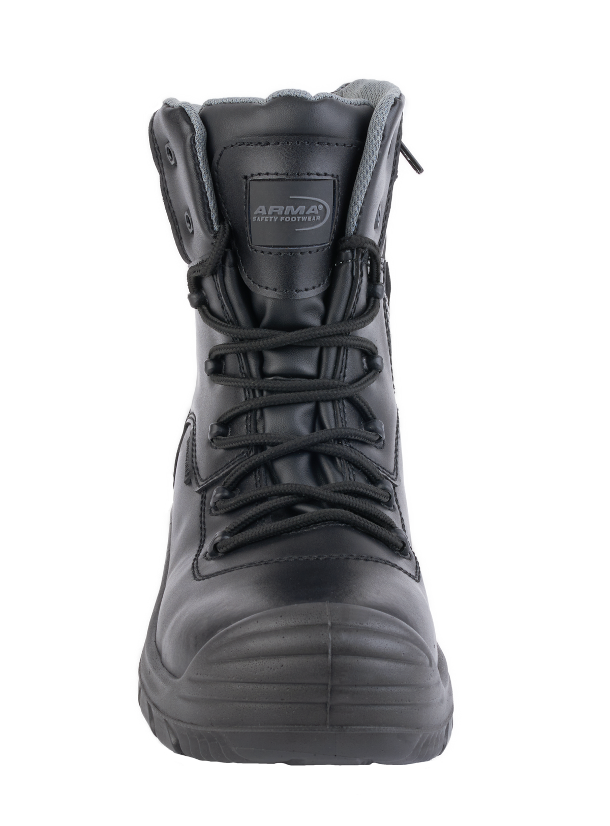 A23-TACTICAL S3 Waterproof Metal-Free Safety Boot – Black Leather, Zip Side