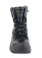 A23-TACTICAL S3 Waterproof Metal-Free Safety Boot – Black Leather, Zip Side