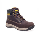 DEWALT Brown Nubuck Safety Boot – Steel Toe & Composite Midsole, Heat & Oil Resistant, Lightweight