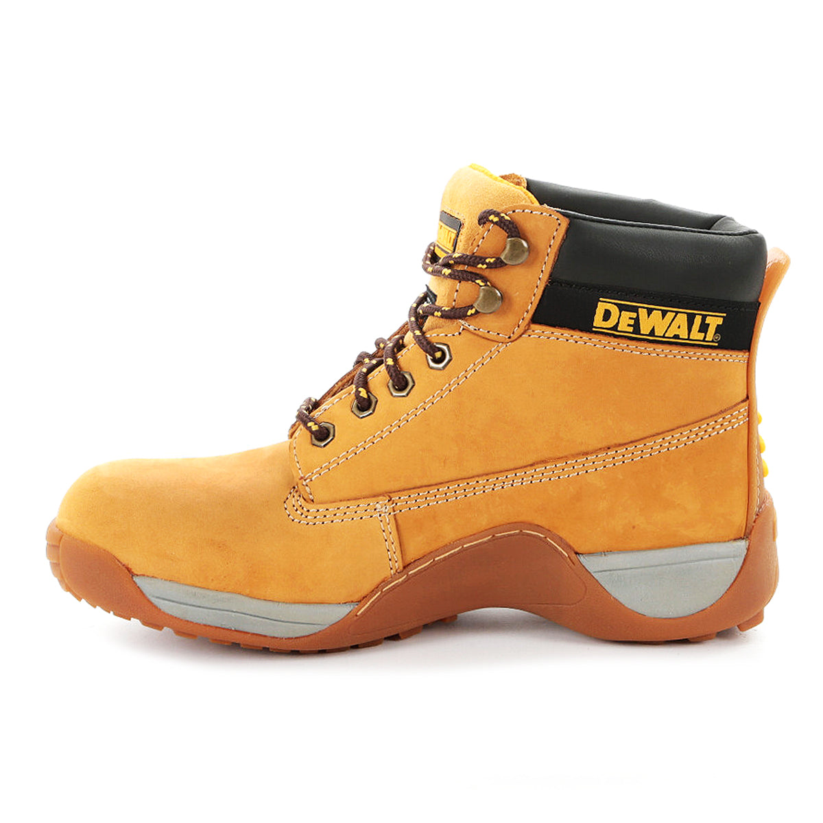 DeWalt Wheat Nubuck Leather Safety Boot – Steel Toe & Composite Midsole, Heat & Oil Resistant