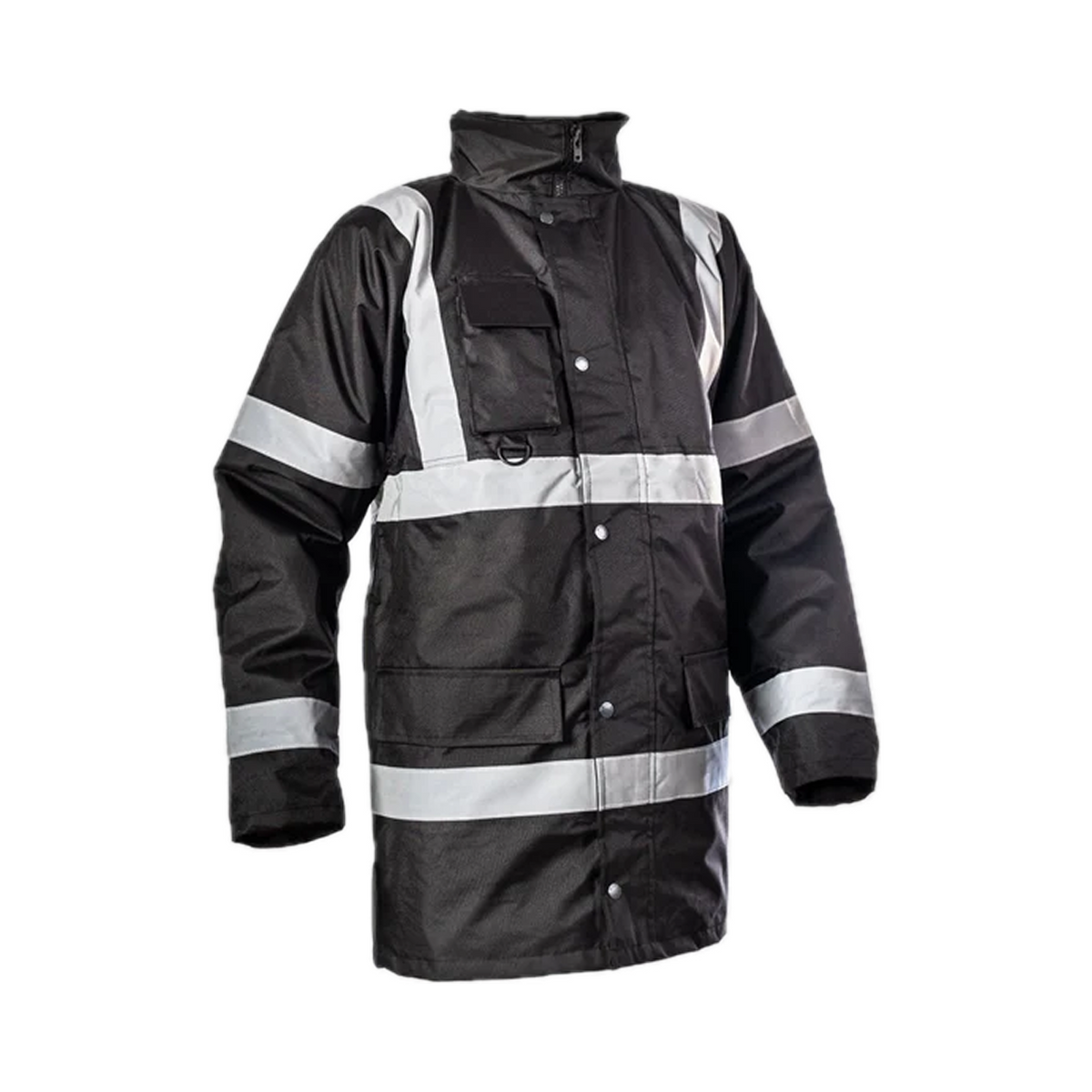 Step Ahead Hi Visibility Black Parka Jacket