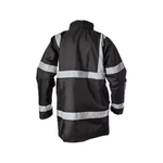 Step Ahead Hi Visibility Black Parka Jacket