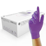 Unigloves Stronghold Purple Nitrile Powder Free Disposable Gloves