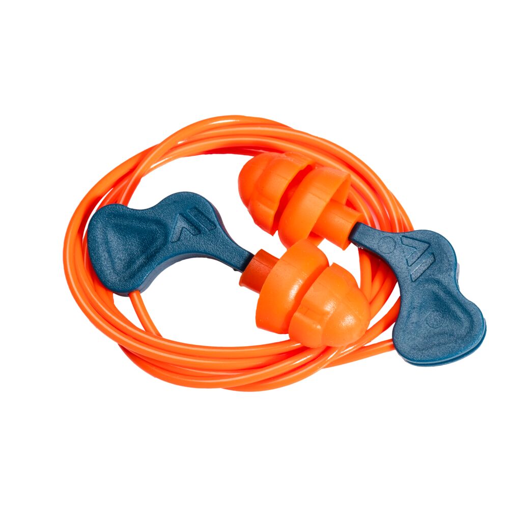 Reusable TPR Ear Plugs - EP23 Corded 50 Pair Pack