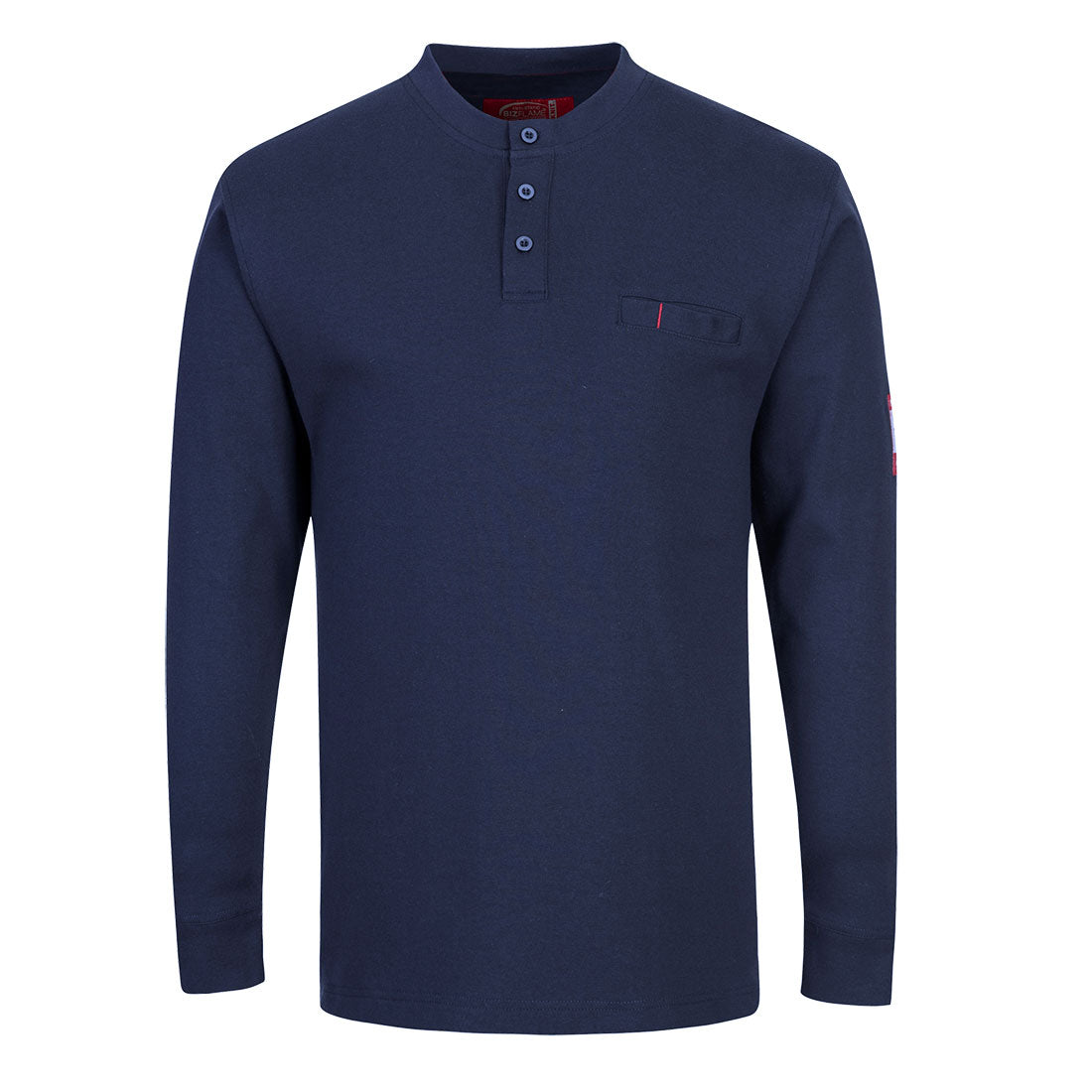 Bizflame Knit FR Long Sleeve Henley FR32