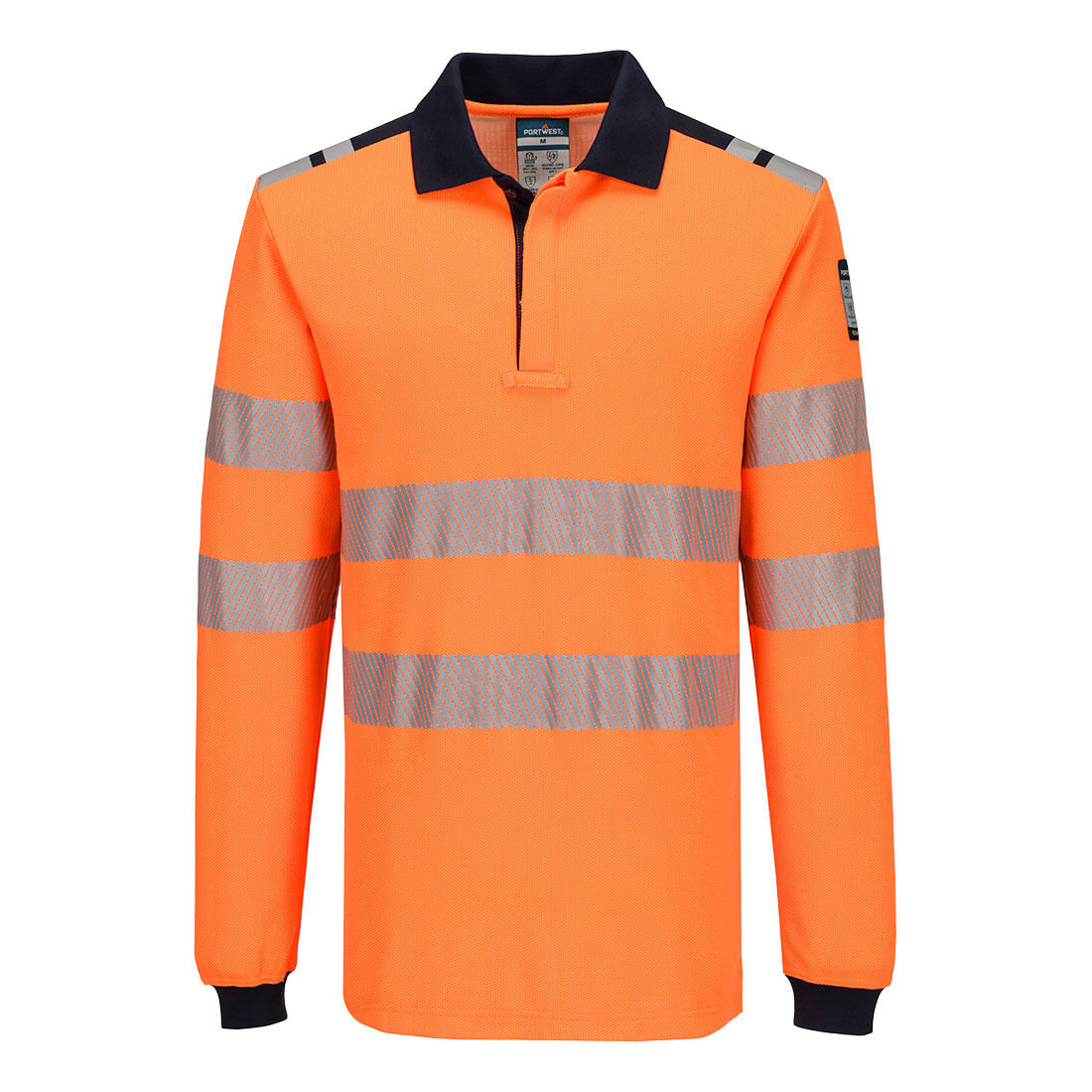 PW3 Modaflame Knit HVO FR Long Sleeve Polo Shirt FR734