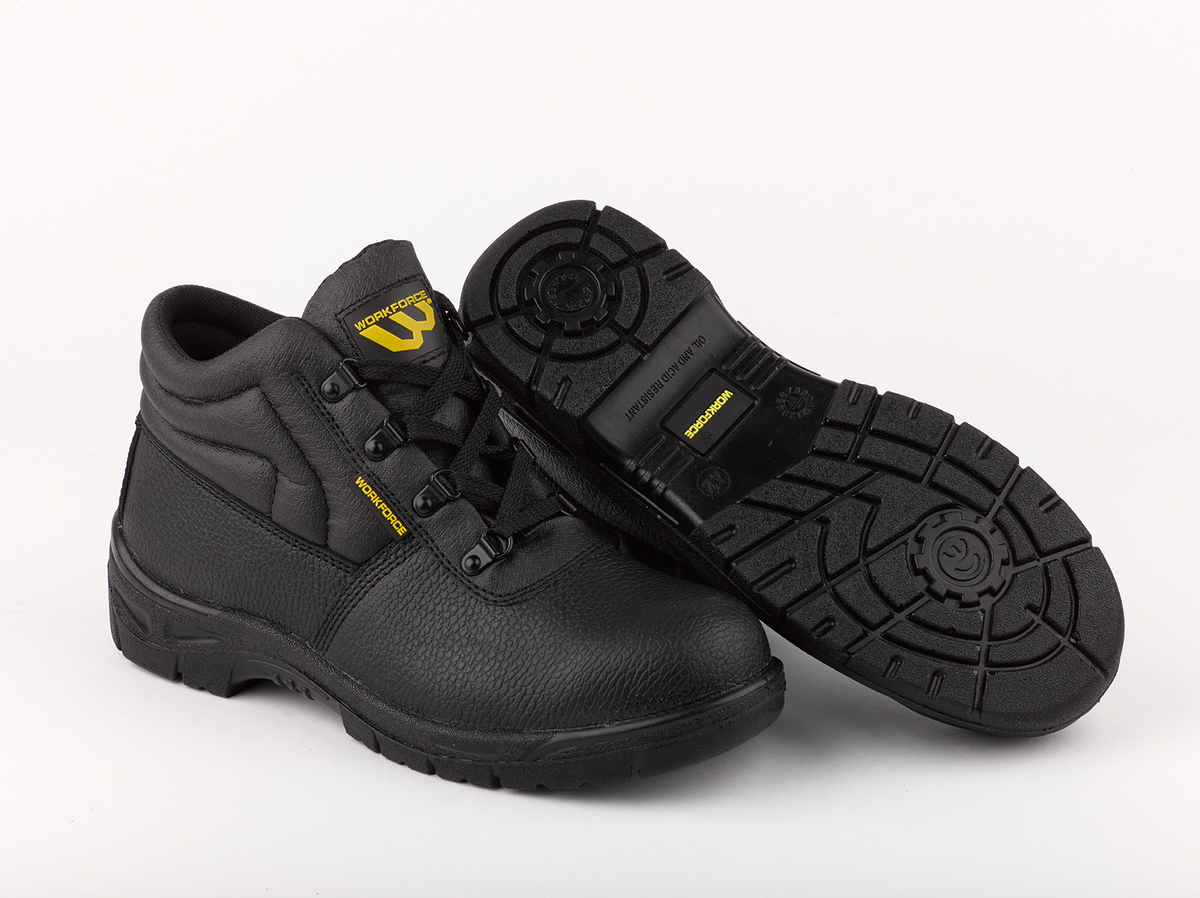 Workforce GC2-P Black Leather Safety Chukka Boot – S1P Work Footwear