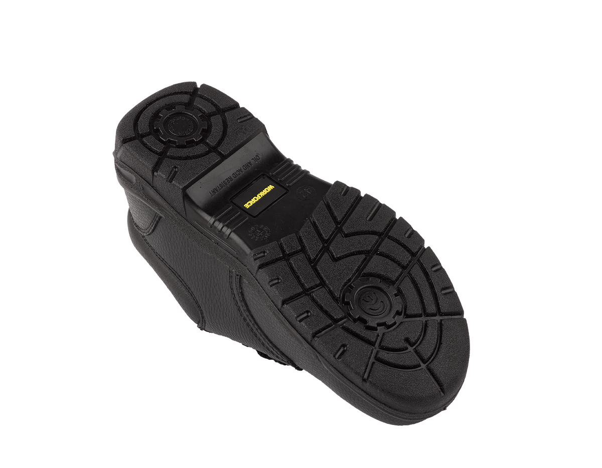 Workforce GS2-P Black Leather Safety Shoe – S1P | SRC | Lightweight & Comfortable