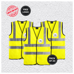20 X Custom Print Hi Vis Safety Vest