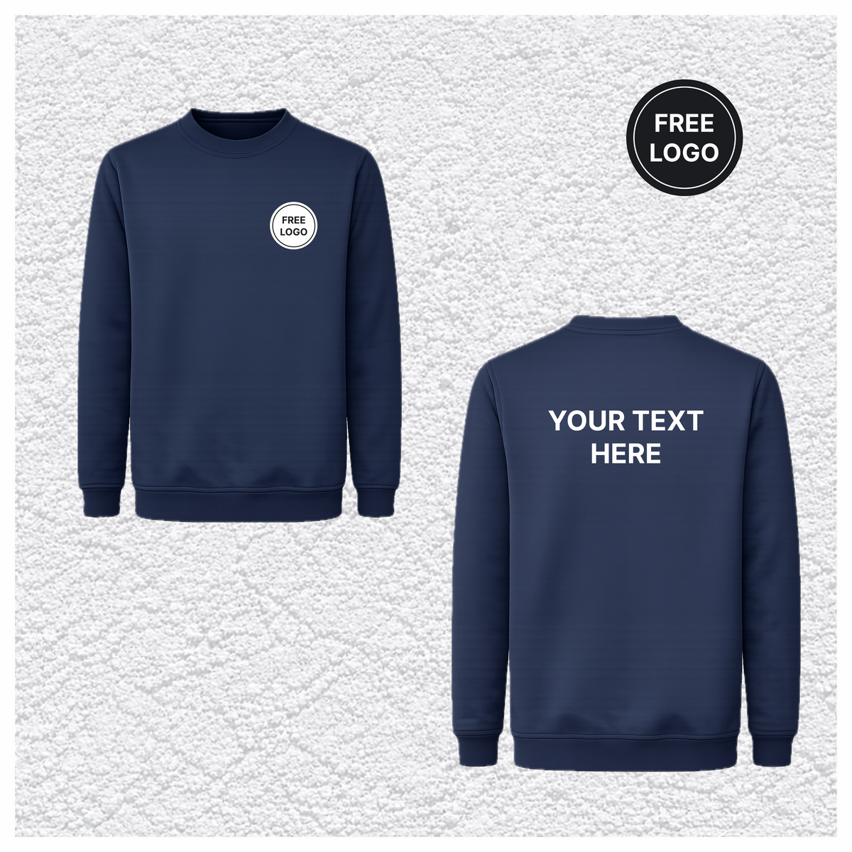 10 X Classic Sweatshirt – Free Custom Print
