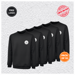 10 X Classic Sweatshirt – Free Custom Print