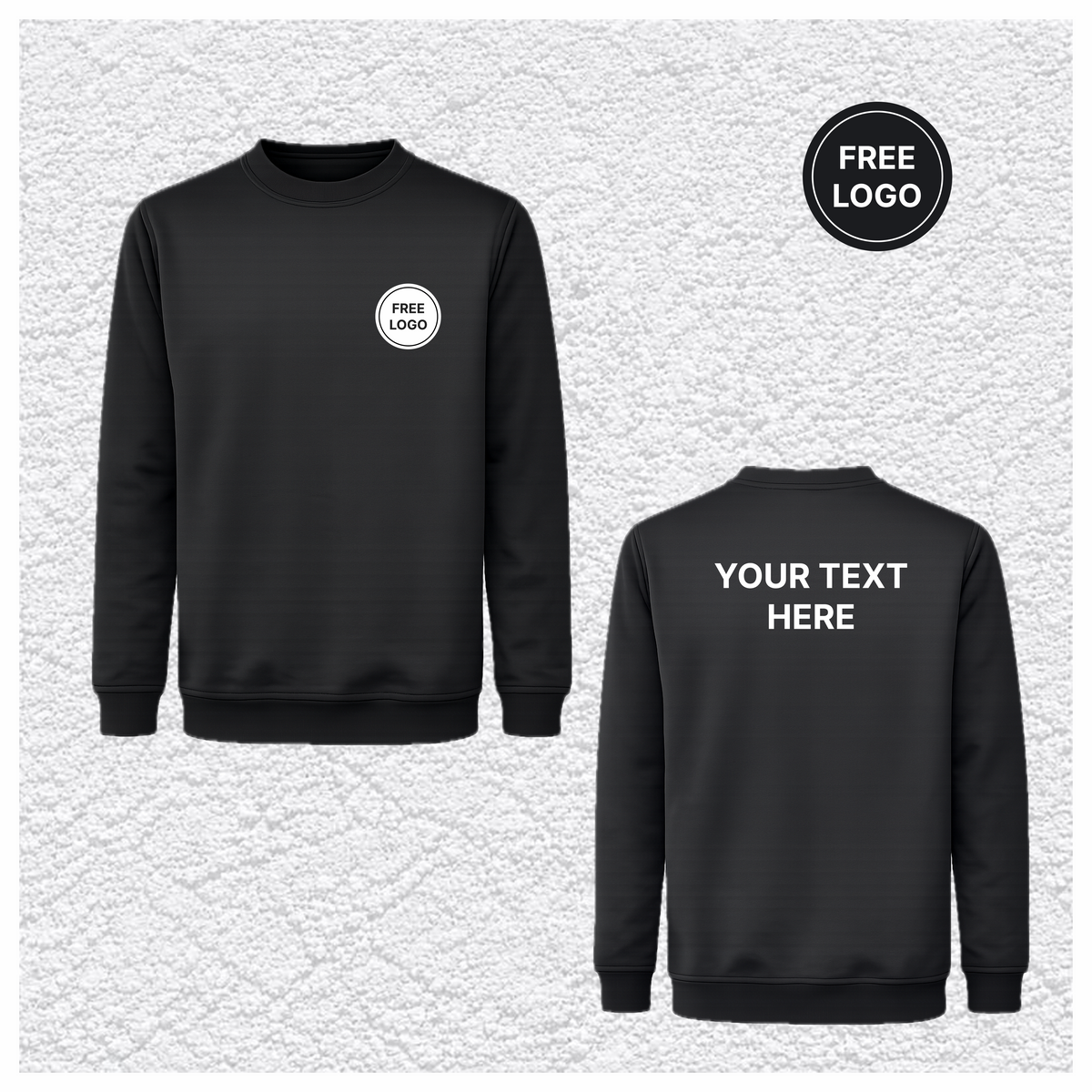 10 X Classic Sweatshirt – Free Custom Print