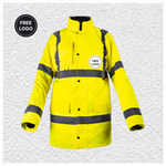 5 X Custom Print Hi Vis Waterproof Parka Jacket