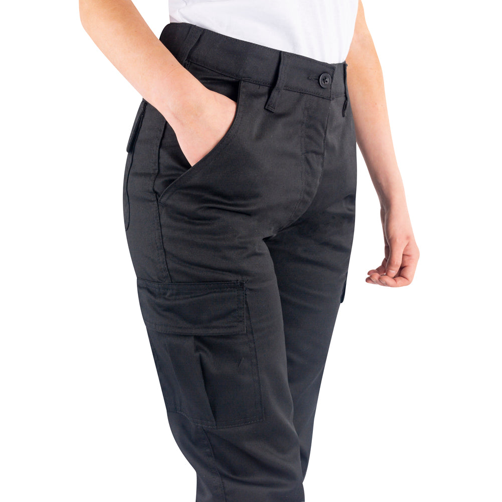 Lee Cooper LCLPNT241 Ladies Black Cargo Trousers – Lightweight, Durable & Work-Ready