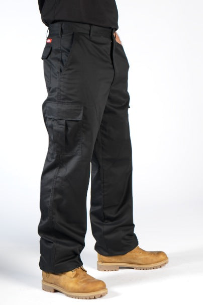 Lee Cooper LCPNT205 Black Cargo Trousers – Durable, Easy Care Workwear