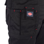 Lee Cooper LCPNT206 Black Multi-Pocket Cargo Trouser – Durable Workwear with Knee Pad Pocket