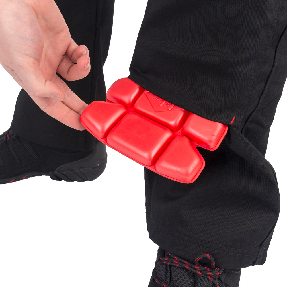 Lee Cooper LCPNT206 Black Multi-Pocket Cargo Trouser – Durable Workwear with Knee Pad Pocket