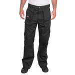Lee Cooper LCPNT206 Black Multi-Pocket Cargo Trouser – Durable Workwear with Knee Pad Pocket