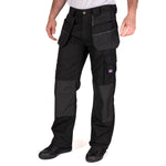 Lee Cooper LCPNT216 Black Holster Pocket Cargo Trousers – Durable Workwear with Multiple Utility Pockets