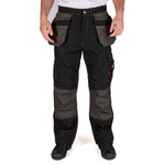 Lee Cooper LCPNT224 Black Holster Pocket Cargo Trousers – Heavy-Duty, Flexible & Site-Ready