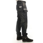 Lee Cooper LCPNT245 Black Stretch Work Trousers with Holster & Knee Pad Pockets