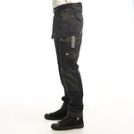 Lee Cooper LCPNT245 Black Stretch Work Trousers with Holster & Knee Pad Pockets