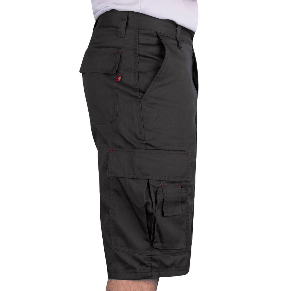 Lee Cooper LCSHO806 Men’s Classic Work Cargo Shorts – Multi-Pocket with Hammer Loop