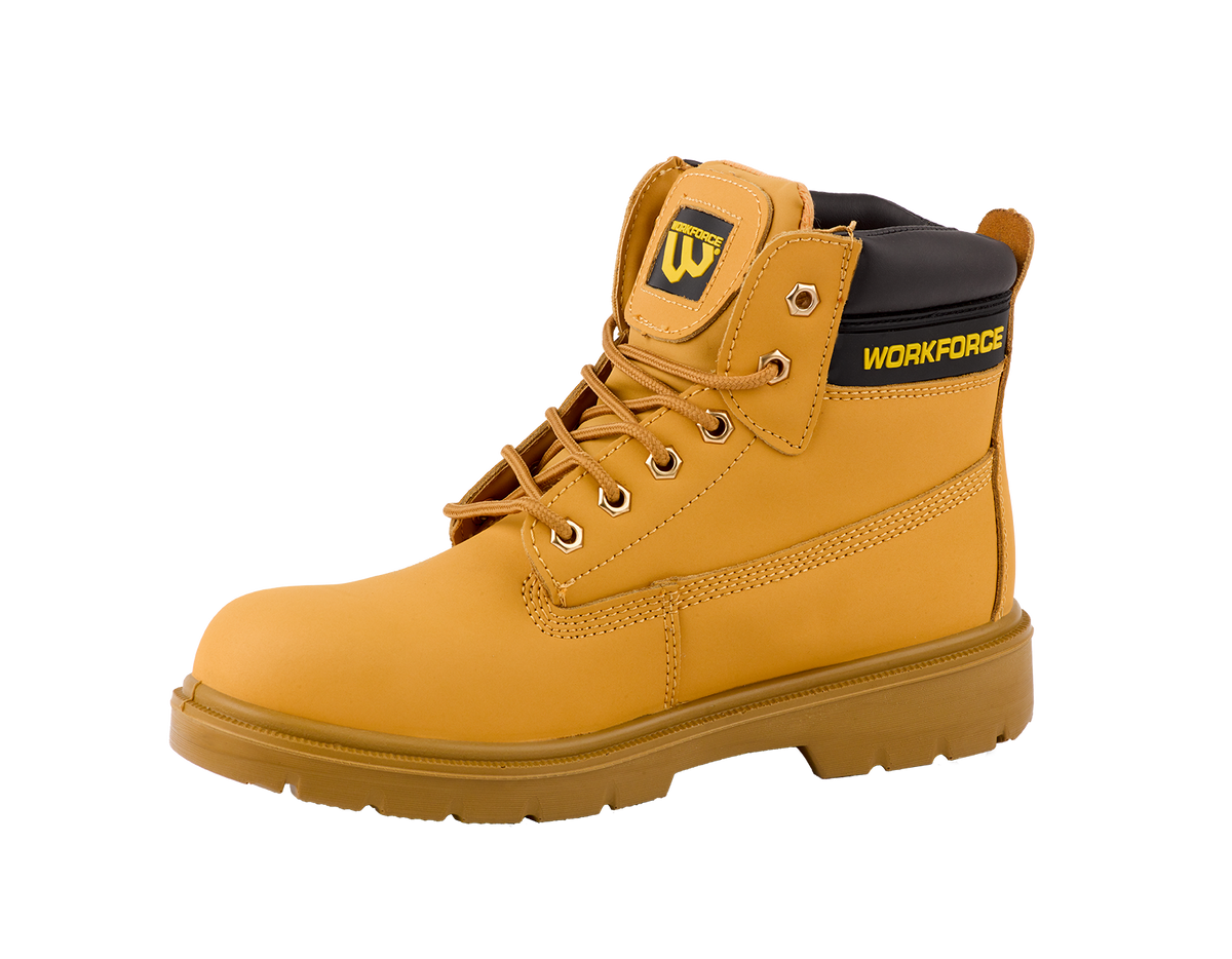 Workforce WF301-P Honey Leather Safety Boot – S1P | SRC | Comfortable & Durable