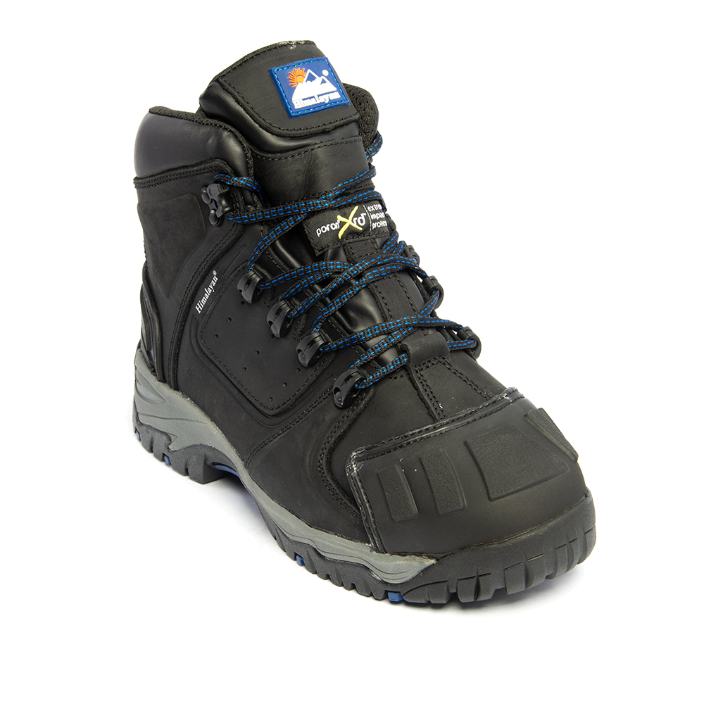 Himalayan 5208 Waterproof Black Safety Boot With Poron Metguard Protection