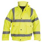 Proforce HJ44 Yellow Class 3 Hi-Vis Bomber Jacket – Waterproof, CE Certified Workwear