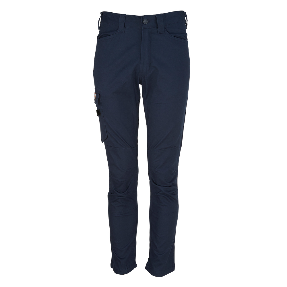 Navy blue pants on a white background
