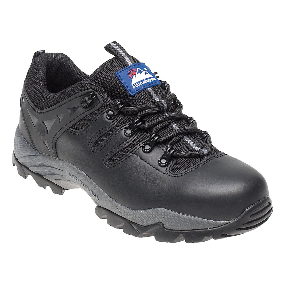 4020 Black Leather Safety Trainer with Gravity Sole and Midsole
