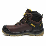 DeWalt Full Grain Black Leather Waterproof Safety Boot – Steel Toe & Midsole, PU/TPU Outsole