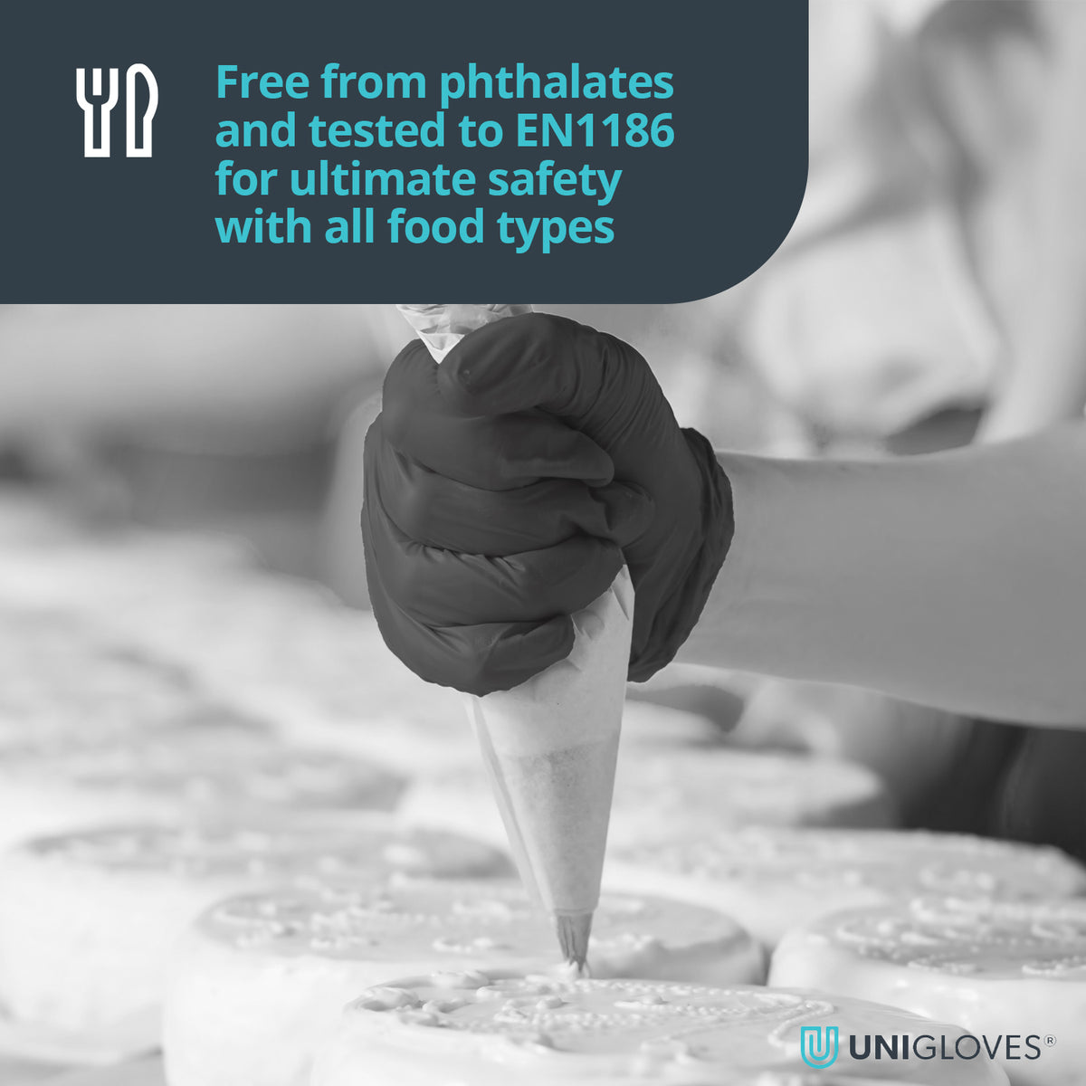 unigloves black pearl are free from phthalates and tested to EN1186