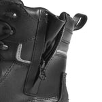 Shale RF15 Black Leather Safety Boot with Side Zip – Steel Toe, S3 HI CI HRO SRC