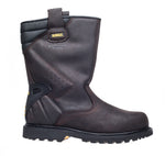 DeWalt Brown Full Grain Leather Rigger Safety Boot – Steel Toe & Midsole Protection