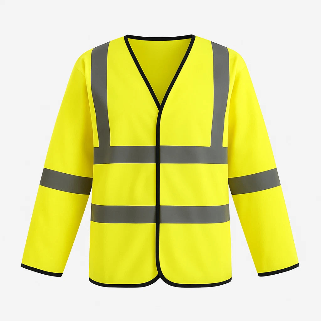 Step Ahead Hi Vis Long Sleeve Safety Vest – EN471 Class 3 High Visibility Waistcoat