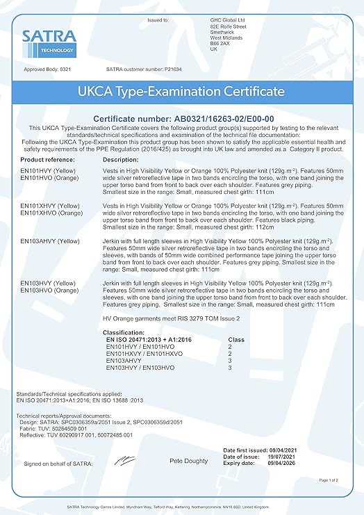 Step Ahead Hi-Vis Safety Vest – EN ISO 20471 Certified Fluorescent Workwear