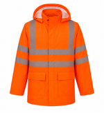 Step Ahead Protal FR ARC Anti-Static Waterproof Rail Coat Orange | RIS-3279-TOM Class 3