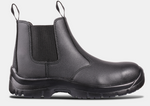 Water-Resistant Chelsea Slip-On Safety Boots | Steel Toe, PU Sole, Comfortable Work Footwear