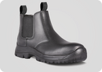 Water-Resistant Chelsea Slip-On Safety Boots | Steel Toe, PU Sole, Comfortable Work Footwear