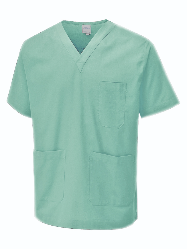 UC921 Scrub Tunic – V-Neck, Multi-Colour, Sizes XS-4XL
