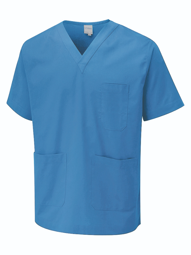 UC921 Scrub Tunic – V-Neck, Multi-Colour, Sizes XS-4XL