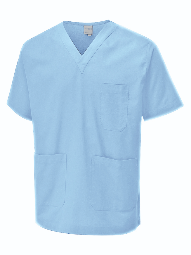 UC921 Scrub Tunic – V-Neck, Multi-Colour, Sizes XS-4XL