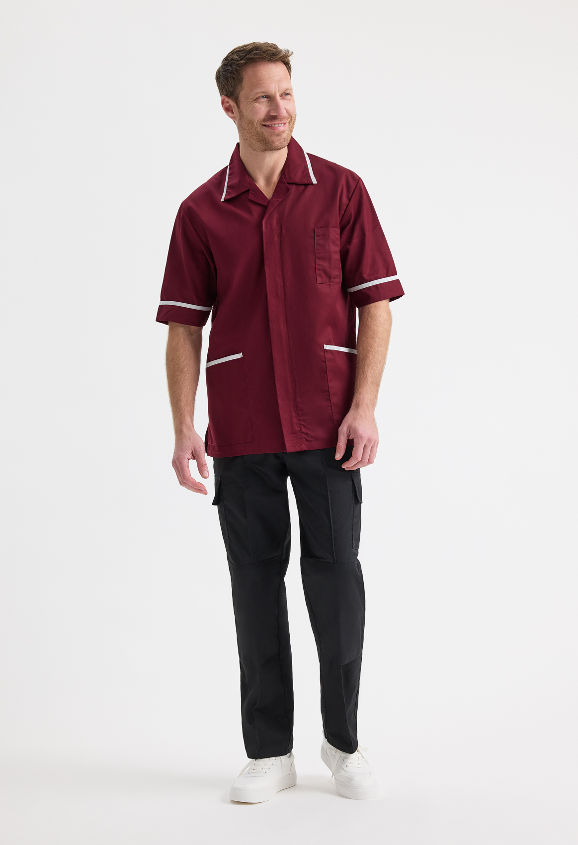 UC924 Men’s Heavyweight Tunic – Contrast Trim, XS–6XL