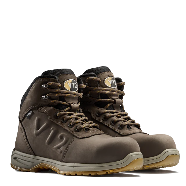 V2135 Lynx Women’s Waterproof Safety Boots – Brown, Lightweight & Slip-Resistant