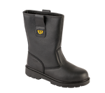 Workforce WF27-P Black Leather Safety Rigger Boot – S1P | SRC | Steel Toe