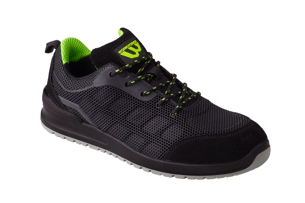 Workforce WF37-P Black KPU Suede Safety Trainer – S1P Work Shoes