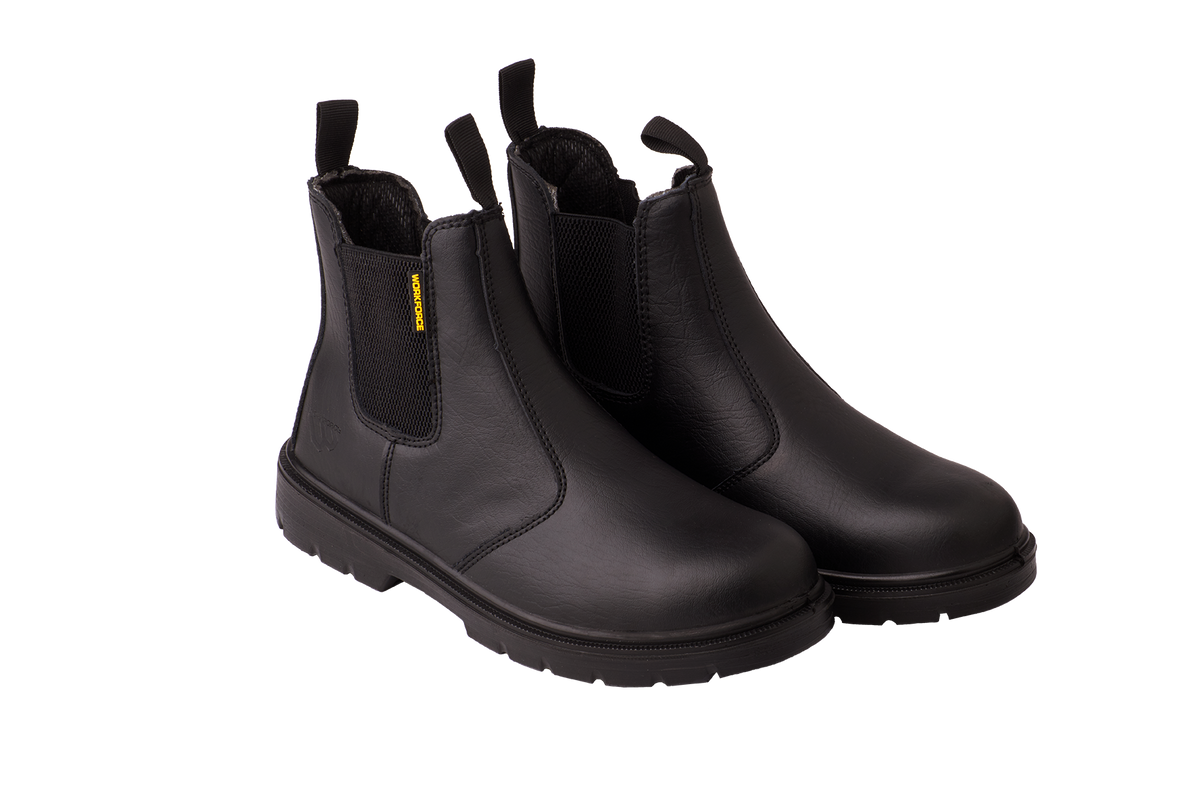 Workforce WF17-P Black Leather Safety Dealer Boot – S1P | SRC | Steel Toe